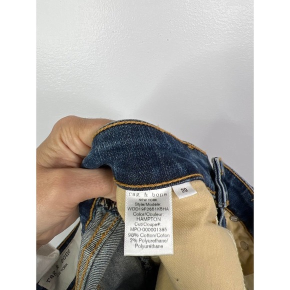 Rag & Bone Cate Mid-Rise Ankle Skinny Denim Jeans Women's Blue Size: 29 NWT - Picture 9 of 11